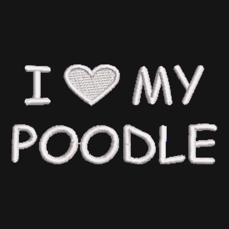 I Love My Poodle Embroidered Hat Embroidered Mesh Cap 4 I Love My Poodle Embroidered Hat Embroidered Mesh Cap - Image 4