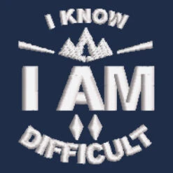 I Am Difficult Embroidered Hat Baseball Cap -ThreadNest Store d.18394106.374381.s3.1 1f2d48 bm9uZQ 800x800 1