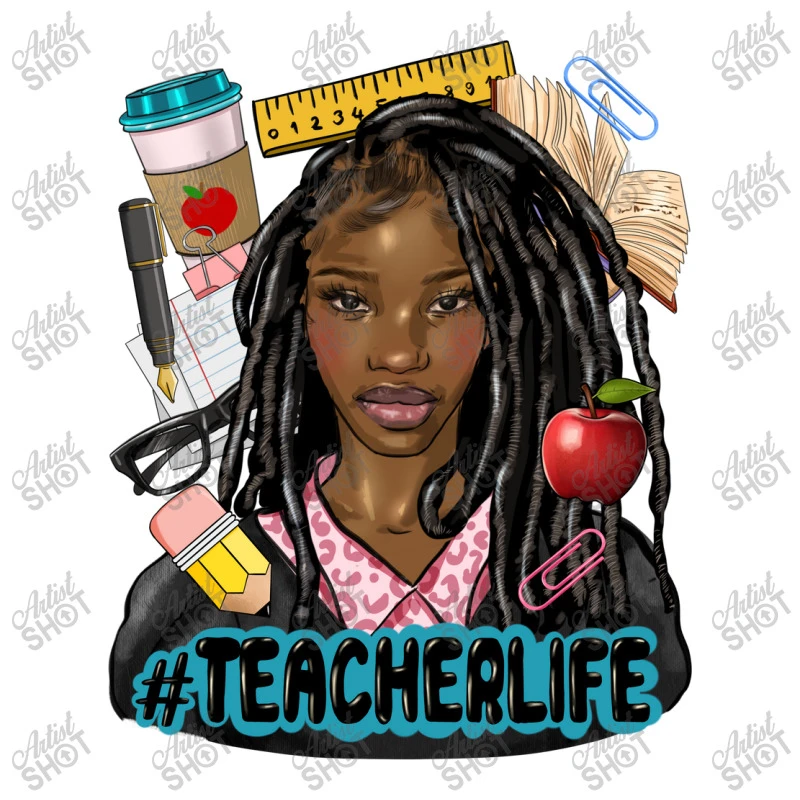 Afro Locs Teacher Life Toddler T-shirt 3 Afro Locs Teacher Life Toddler T-shirt - Image 3