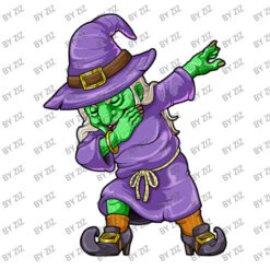 Dabbing Witch Halloween Costume Funny Creepy Boys Crop Top -ThreadNest Store d.2526160578.25063639.s3.1 ffffff Wml6 800x800 1