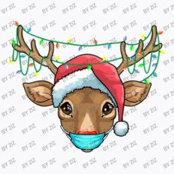 Christmas Mask Cute Rudolph Reindeer Mask Xmas 202 T-Shirt -ThreadNest Store d.2526173943.25065797.s3.1 f9f9fb Wml6 800x800 1