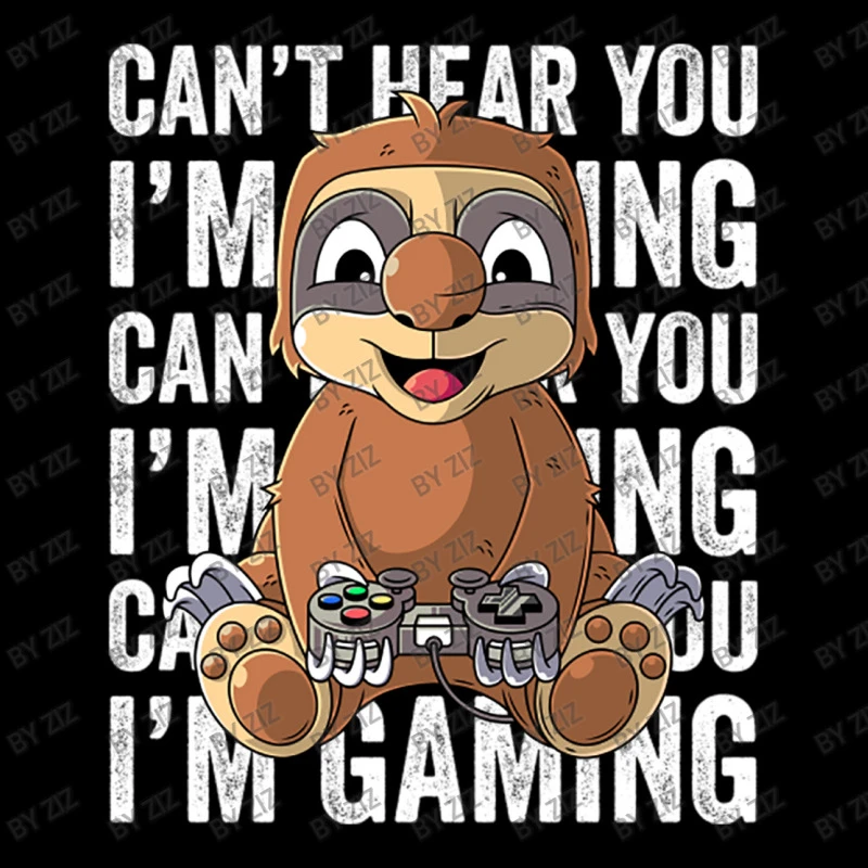 Can T Hear You I M Gaming Gamer Sloth Gaming Sloth Women's V-Neck T-Shirt 5 Can T Hear You I M Gaming Gamer Sloth Gaming Sloth Women's V-Neck T-Shirt - Image 5