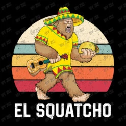 Bigfoot El Squatcho Cinco De Mayo Mexican Poncho S Adjustable Cap -ThreadNest Store d.2526188528.25069019.s3.1 000000 Wml6 800x800 1