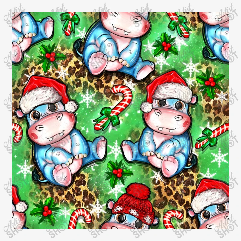 Christmas Cute Hippo Sitting Adjustable Cap 3 Christmas Cute Hippo Sitting Adjustable Cap - Image 3