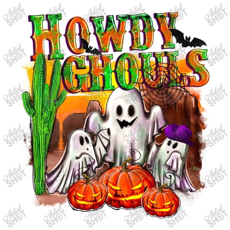 Howdy Ghouls Women's V-Neck T-Shirt 5 Howdy Ghouls Women's V-Neck T-Shirt - Image 5