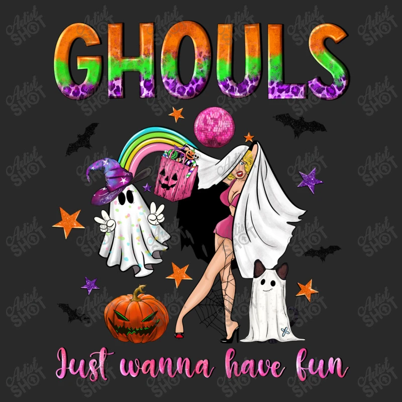 Ghouls Just Wanna Have Fun Printed Hat 4 Ghouls Just Wanna Have Fun Printed Hat - Image 4