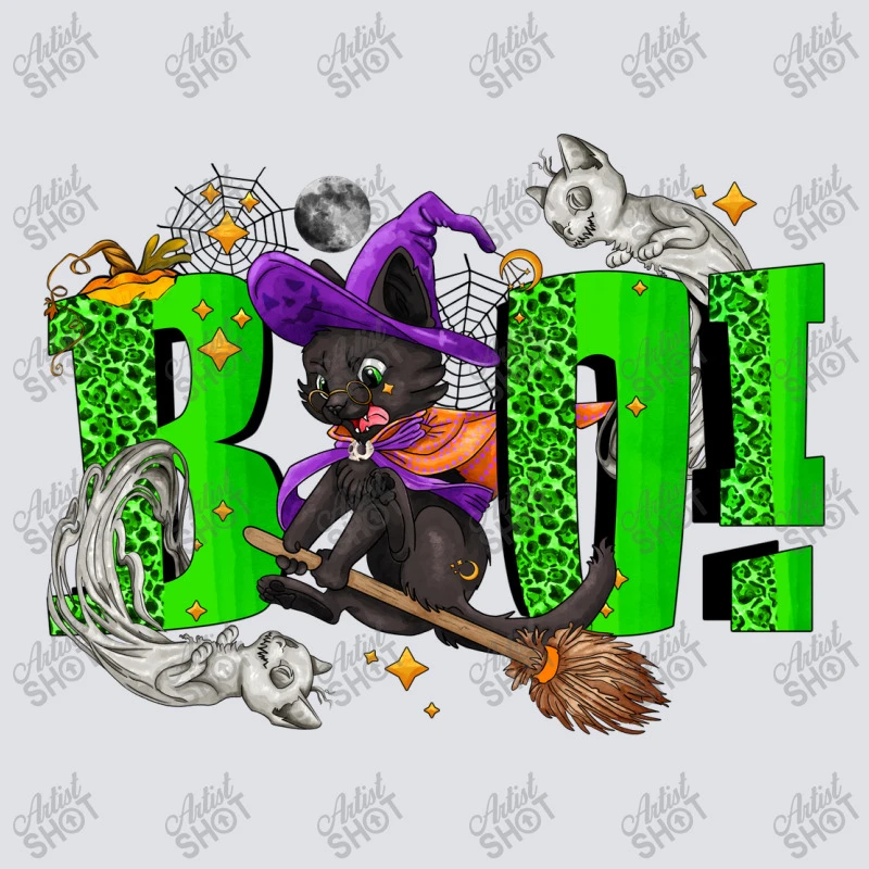 Boo! With Black Cat Halloween Bucket Hat 2 Boo! With Black Cat Halloween Bucket Hat - Image 2