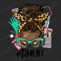 Afro Messy Bun RN Registered Nurse Life Printed Hat -ThreadNest Store d.2526571149.25090718.s3.1 292929 SFJBIERlc2lnbiBTaG9w 800x800 1