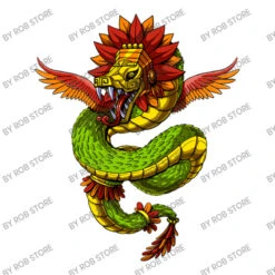 Aztec God Quetzalcoatl Crop Top -ThreadNest Store d.2526619233.25071397.s3.1 ffffff Um9iIFN0b3Jl 800x800 1
