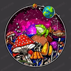 Magic Mushrooms Psilocybin Psychedelic Frog Ladies Curvy T-Shirt -ThreadNest Store d.2526648241.25082860.s3.1 39373a Um9iIFN0b3Jl 800x800 1