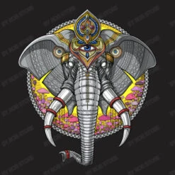 Psychedelic Ganesha Elephant T-Shirt -ThreadNest Store d.2526653592.25086638.s3.1 211f20 Um9iIFN0b3Jl 800x800 1