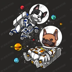 Space French Bulldog Astronauts Ladies Fitted T-Shirt -ThreadNest Store d.2526663195.25089775.s3.1 272624 Um9iIFN0b3Jl 800x800 1
