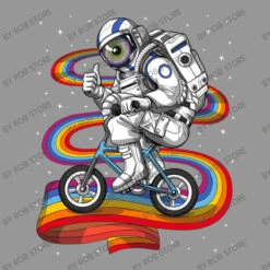 Trippy Astronaut Riding Bicycle Women's V-Neck T-Shirt -ThreadNest Store d.2526668813.25092611.s3.1 979797 Um9iIFN0b3Jl 800x800 1