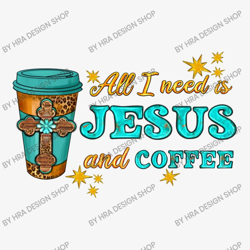 All I Need Is Jesus And Coffee Ladies Fitted T-Shirt 5 All I Need Is Jesus And Coffee Ladies Fitted T-Shirt - Image 5
