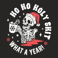 Ho Ho Holy Shit What A Year Ladies Fitted T-Shirt -ThreadNest Store d.2526802779.25097235.s3.1 272624 bm9uZQ 800x800 1