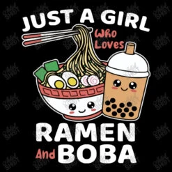 Just A Girl Who Loves Ramen And Boba Women's V-Neck T-Shirt -ThreadNest Store d.2526813544.25097398.s3.1 000000 YXJ0aXN0c2hvdA 800x800 1