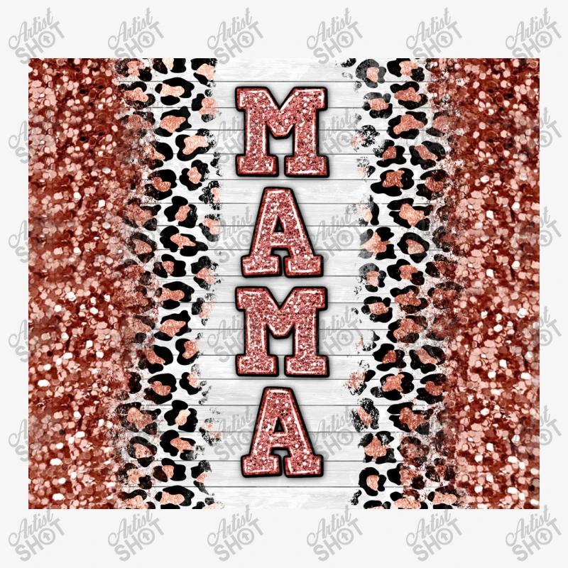 Rose Gold Leopard Glitter Mama Adjustable Cap 3 Rose Gold Leopard Glitter Mama Adjustable Cap - Image 3