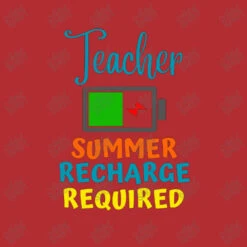 Teacher Summer Recharge Required Funny Ladies Fitted T-Shirt -ThreadNest Store d.2526836125.25098509.s3.1 b22d32 YXJ0aXN0c2hvdA 800x800 1
