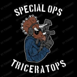 Special Ops Triceratops Women's V-Neck T-Shirt -ThreadNest Store d.2526881587.25088862.s3.1 000000 VG9tQXJ0 800x800 1