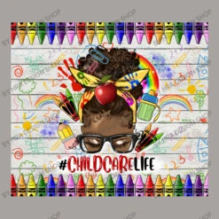 Childcare Life Teacher Life Afro Messy Bun Racerback Tank -ThreadNest Store d.2527092327.25097458.s3.1 a8a3a0 SFJBIERlc2lnbiBTaG9w 800x800 1