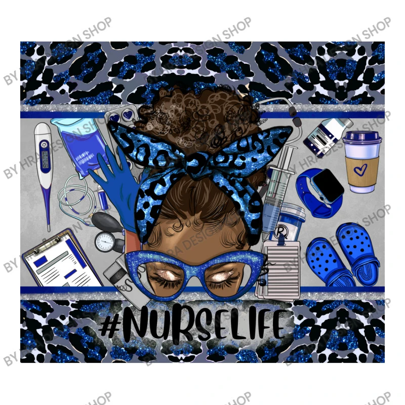 Afro Messy Bun Nurse Life Navy Blue Gray Toddler T-shirt 3 Afro Messy Bun Nurse Life Navy Blue Gray Toddler T-shirt - Image 3