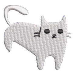 White Cat Embroidered Hat Embroidered Dad Cap -ThreadNest Store d.25970659.349649.s3.1 ffffff bm9uZQ 800x800 1