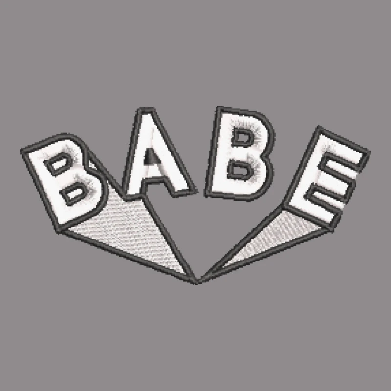 Babe Embroidered Hat Flat Bill Snapback Cap 4 Babe Embroidered Hat Flat Bill Snapback Cap - Image 4