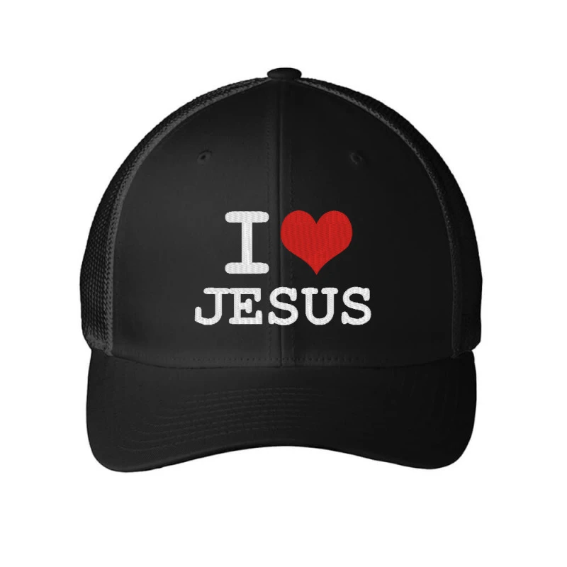 I Love Jesus Embroidery Embroidered Hat Embroidered Mesh Cap 1 I Love Jesus Embroidery Embroidered Hat Embroidered Mesh Cap