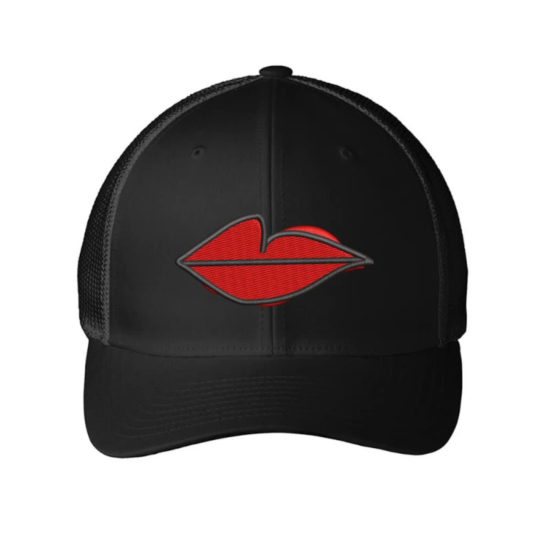 Red Lips As Seen On Villanelle Baseball Embroidered Hat Embroidered Mesh Cap 1 Red Lips As Seen On Villanelle Baseball Embroidered Hat Embroidered Mesh Cap