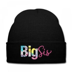Big Sis Embroidered Hat Knit Cap