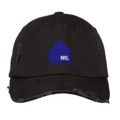 Ntl Embroidered Hat Distressed Cap