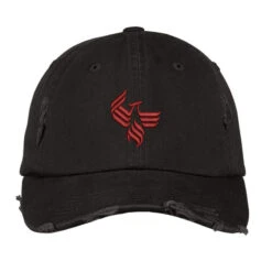 University Of Phoenix Logo Embroidered Hat Distressed Cap