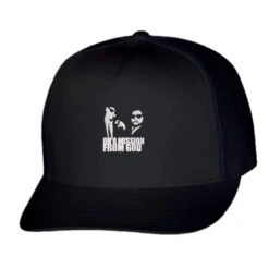 The Blues Brothers İnspired On A Mission From God Funny Embroidered H Trucker Cap