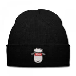 Sheep Embroidered Hat Knit Cap