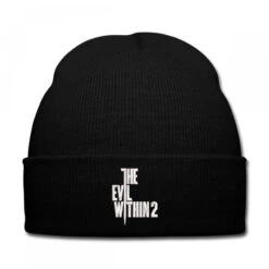 The Evil Embroidered Hat Knit Cap