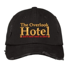 The Hotel Embroidered Hat Distressed Cap