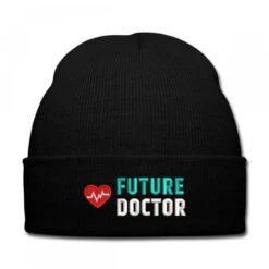 Future Doctor Embroidered Knit Cap