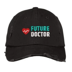 Future Doctor Embroidered Distressed Cap