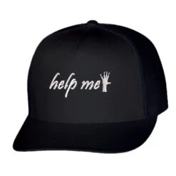 Help Me Embroidered Trucker Cap