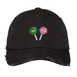You Suck Embroidered Hat Distressed Cap