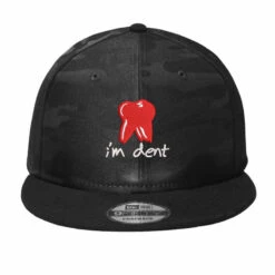 I'm Dent Embroidered Hat Camo Snapback
