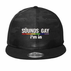 Sounds Gay Embroidered Camo Snapback