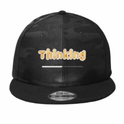 Thinking Embroidered Camo Snapback