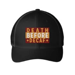 Death Embroidered Embroidered Mesh Cap