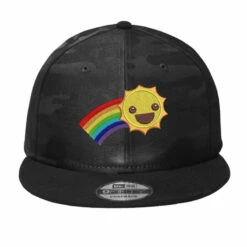 Hapyy Sun Embroidered Camo Snapback