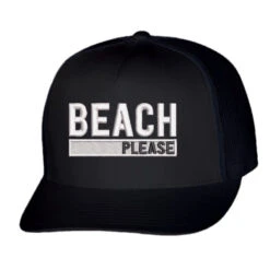 Beach Please Embroidered Hat Trucker Cap