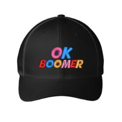 Ok Boomer Embroidered Hat Embroidered Mesh Cap