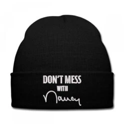 Don't Mess Embroidered Hat Knit Cap