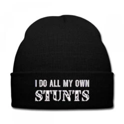 Stunts Embroidered Hat Knit Cap