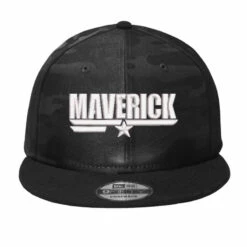 Maverick Embroidered Hat Camo Snapback